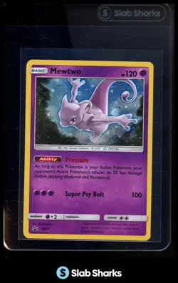 2016 POKEMON SM BLACK STAR PROMOS SHINING LEGENDS #SM77 MEWTWO - Image 1