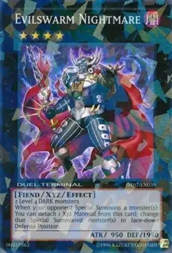 *** EVILSWARM NIGHTMRE *** DT07-EN039 DUEL TERMINAL SUPER RARE (NM) YUGIOH! - Image 1