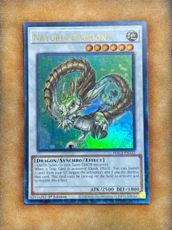 Yugioh Naturia Barkion HAC1-EN122 Duel Terminal Ultra Rare 1st Ed NM - Image 1