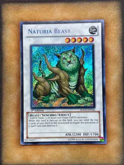 Yugioh Naturia Beast HA02-EN026 Secret Rare 1st Ed NM - Image 1