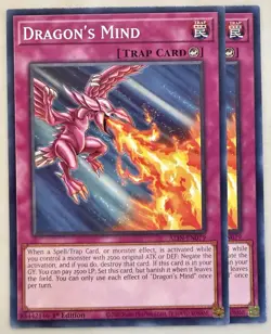 Yugioh! 2x Dragon's Mind ALIN-EN079 Common 1st Ed NM - Image 1
