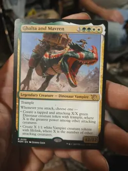 MTG Ghalta and Mavren March of the Machine Rare Card NM Condition - Image 1