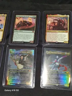 Magic The Gathering 10 ~ Mythic Rare Card Lot ~ Basic~ Borderless ~ Foil MINTY - Image 4