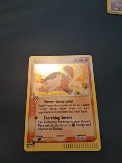 Pokemon Cards: Torkoal 12/97 EX Dragon Holo Rare 2003 E-Series VINTAGE ✨ - Image 2