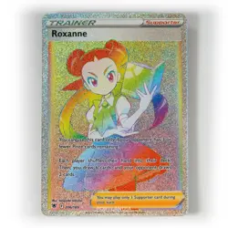 Pokemon - Roxanne - 206/189 - SWSH Astral Radiance - Secret Rare Trainer Card - Image 1