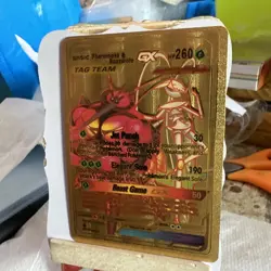 Pheromosa & Buzzwole GX HP260 TAG TEAM Gold Foil Fan Art Display Card - Image 2