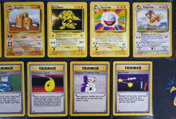 MP/HP (Unlimited) COMPLETE Pokemon BASE Set 16-Card RARE Non-Holo 102 WOTC - Image 3