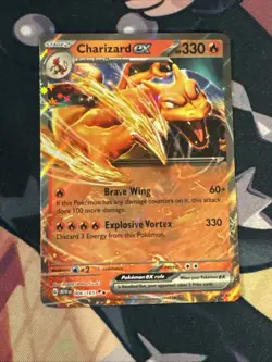 Pokemon TCG Charizard EX 006/165 151 Card NM Condition - Image 1