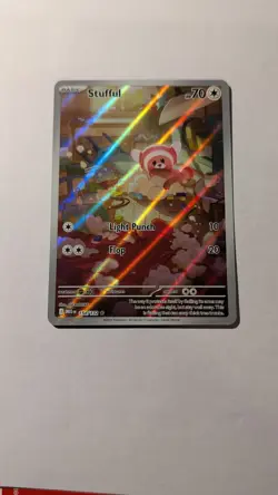 Stufful 154/132 IR ME01: Mega Evolution (MEG) - NM-M Pokemon Card - Image 1