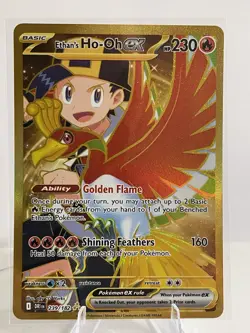 Pokemon TCG Ethan's Ho-Oh EX 239/182 Sv10: Destined Rivals Gold Holo Card NM - Image 1