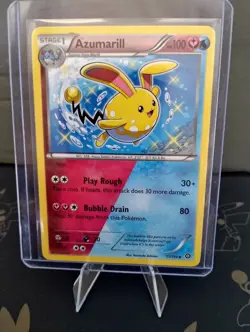 Azumarill Pokemon Card 77/114 XY Steam Siege Non Holo LP - Image 1