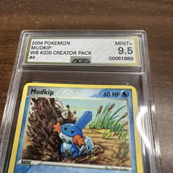 Mudkip 4/5 Kids' WB Poke Card Creator Contest Pokemon Card AGS 9.5 Mint+ - Image 2