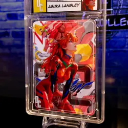 Asuka Langley Waifu Card Encased DC Label Gold Foil Demigoddess Collection SLAB - Image 2