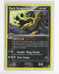 Pokemon Dark Dragonite 15/109 Non-Holo Rare EX Team Rocket Returns Card NM - Image 1