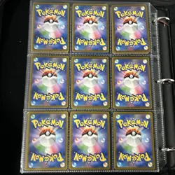 Pokemon Vintage Cards (METAL CUSTOM MEW) Binder Pages Lot - Image 4