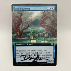 Nadir Kraken Magic The Gathering Card Signed By Dan Scott Artist Proof - Image 1