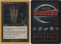 Grim Monolith - Jon Finkel - 2000 ~ Heavily Played World Championship N MTG Magi - Image 1
