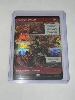 MTG Maximum Carnage 0225 | Foil Rare Borderless | Marvel's Spider-Man NM - Image 1