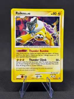 Raikou 16/132 Pokemon TCG Secret Wonders Holo Foil Rare Card LP - Image 1