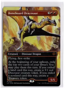 FOIL Bonehoard Dracosaur (Borderless) LCI LP x1 MTG Magic: the Gathering - Image 1