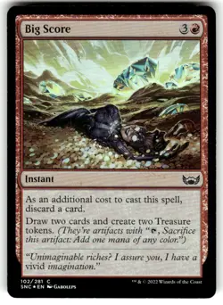 FOIL MTG NM Big Score Streets of New Capenna Foil - Image 1