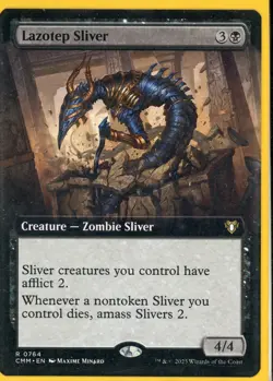 2023 Magic the Gathering Lazotep Silver Creature Zombie Silver Extended Art - Image 1