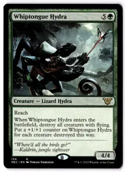 Whiptongue Hydra R Commander: Kamigawa: Neon Dynasty 134 NM - Image 1