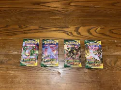 Pokemon Evolving Skies Booster Pack Art Set - 4 Packs NEW SEALED - Image 1