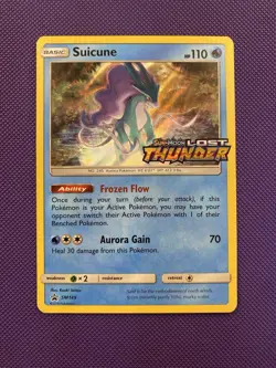 Pokemon TCG Suicune SM149 STAMPED Prerelease Black Star Promo NM/LP - Image 1