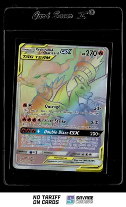 2019 Pokemon Sun & Moon - Unbroken Bonds Reshiram & Charizard-GX #217/214 - Image 1
