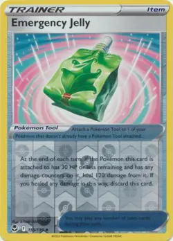 EMERGENCY JELLY 155/195 SILVER TEMPEST POKEMON (REVERSE, NM) - Image 1