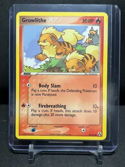 Growlithe 55/92 Pokemon 2006 EX Legend Maker LP - Image 1