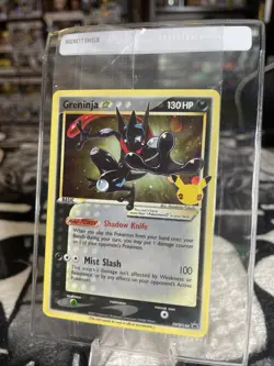 Pokemon Greninja Gold Star Holo Promo Holo bleed Error SWSH144 Sealed - Image 1