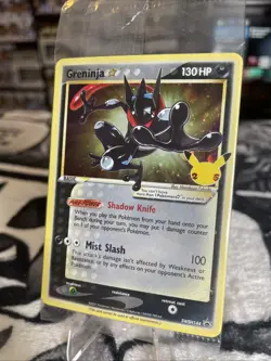 Pokemon Greninja Gold Star Holo Promo Holo bleed Error SWSH144 Sealed - Image 4
