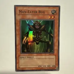 Man-Eater Bug Rare holo Unlimited LOB-108 Yugioh! - Image 1