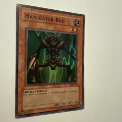 Man-Eater Bug Rare holo Unlimited LOB-108 Yugioh! - Image 3