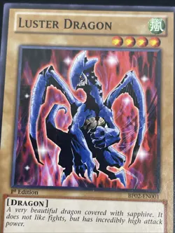 Yu-Gi-Oh! Luster Dragon BP02-EN001 Mosaic Rare 1st Edition LP - Image 5