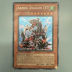 YUGIOH ARMED DRAGON LV7 SD1-ENDE1 LIMITED EDITION 1ST EDITION SECRET RARE - Image 1