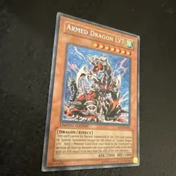 YUGIOH ARMED DRAGON LV7 SD1-ENDE1 LIMITED EDITION 1ST EDITION SECRET RARE - Image 3