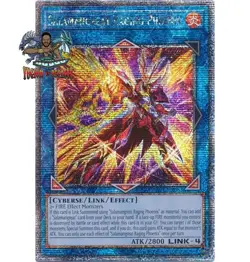 Yugioh! 1x Salamangreat Raging Phoenix RA04-EN083 Quarter Century Secret Rare NM - Image 1