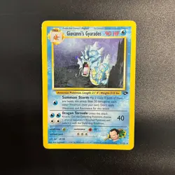 Pokemon Card Giovanni's Gyarados Holo 5/132 Set gym challenge Eng Inglese Good - Image 1
