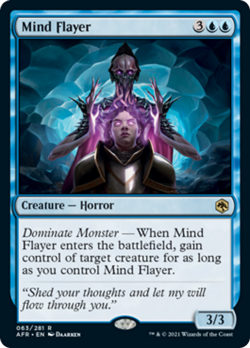 Mind Flayer FOIL Adventures in the Forgotten Realms PLD Blue Rare CARD ABUGames - Image 1