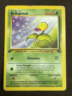 1999 Italian 1st Edition Bellsprout Jungle 49/64 Pokemon Card - Image 1