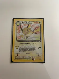 Pokemon TCG Dark Raichu 7/110 Holo Rare Legendary Collection Card (Sleeved) - Image 1