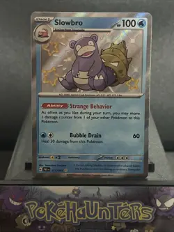 Pokemon Card Slowbro 117/091 Paldean Fates Baby Shiny Holo Card NM - Image 1