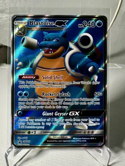 Blastoise GX SM189 - Black Star SM Promo - Full Art Ultra Rare Pokemon Card TCG - Image 1