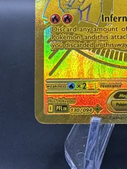 Pokemon Mega Charizard Ex 130 Gold Secret Rare Phantasmal Flames - Image 5