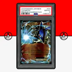 Pokemon PSA 10 SET M Lucario EX 074 075 131 CP4 Premium Champion Pack Mega - Image 3