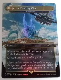 MTG Magic Final Fantasy Promo Bhujerba, Floating City FOIL Card - Image 1