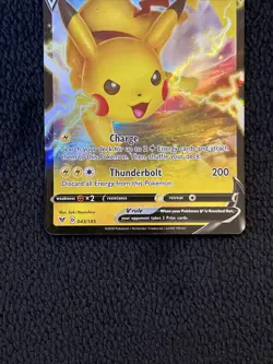 Pikachu V 043/185 - Vivid Voltage - Ultra Rare Holo Pokemon Card Near Mint - Image 3